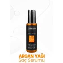 Argan Yağı Fön Suyu Isı Koruyucu & Şaç Serumu Nemlendirici Etki 2'li Saç Bakım Seti - 400ml + 100 ml