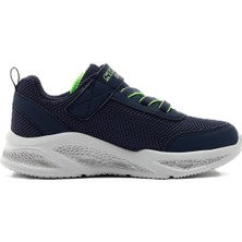 Skechers Meteor Sneaker Navy Lastik Ipli Bantlı Işıklı Lacivert Erkek Çocuk Ayakkabı