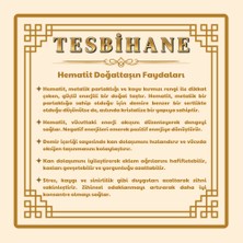 Tesbihname Makrome Örgü Hematit Doğaltaş Bileklik