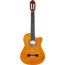 Valencia VC104TC Klasik Gitar 4/4 Natural Cutaway Sap Çelikli