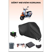 Apachi Beauty 50 Için Kilit Uyumlu Siyah Motosiklet Branda, Güvenli, Su Geçirmez