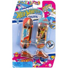 Nessiworld HXL17 Hot Wheels Skate Retro Temalı Ikili Parmak Kaykay ve Ayakkabı Paketi