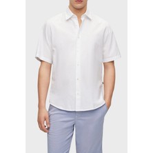 Boss % 100 Pamuk Regular Fit Kısa Kollu Kent Yaka Gömlek Erkek Gömlek 50489351 100