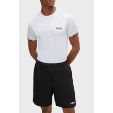 Boss Şeritli Regular Fit Bisiklet Yaka T Shirt Erkek T Shirt 50506348 100