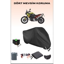 Breen Bmw F 900 Gs Için Kilit Uyumlu Siyah Motosiklet Branda, Güvenli, Su Geçirmez