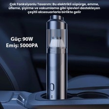 Polham 90W 5000PA 3600MAH Uzun Şarjlı El Tipi Süpürge, Araç Süpürgesi, Vakum,üfleme Özellikli Süpürge