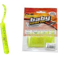 Fujin Baby Worm 5,2cm Floating LRF Silikonu renk #uv yellow