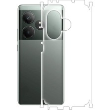 ECR MOBILE Realme Gt 6t ile Uyumlu Mat Tpu Arka Kaplama 360