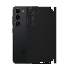ECR MOBILE Samsung Galaxy S23 Plus ile Uyumlu Mat Siyah Arka Kaplama