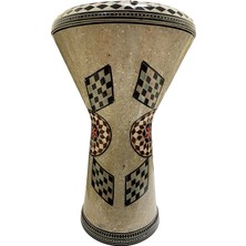 Alexandria 24002 Orijinal Mısır Döküm Profesyonel Darbuka Işlemeli 22 cm