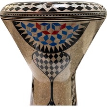 Alexandria 24006 Orijinal Mısır Döküm Profesyonel Darbuka Işlemeli 22 cm