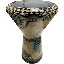 Alexandria 24007 Orijinal Mısır Döküm Profesyonel Darbuka Işlemeli 22 cm