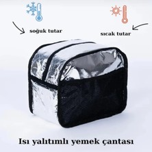 Uretti - Petek 7523 Yerli Üretim Termal Yemek Taşıma Çantası / Siyah