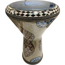 Alexandria 24008 Orijinal Mısır Döküm Profesyonel Darbuka Işlemeli 22 cm