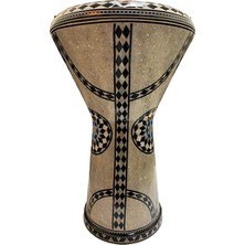 Alexandria 24011 Orijinal Mısır Döküm Profesyonel Darbuka Işlemeli 22 cm