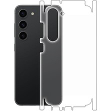 ECR MOBILE Samsung Galaxy S23 ile Uyumlu Mat Tpu Arka Kaplama 360
