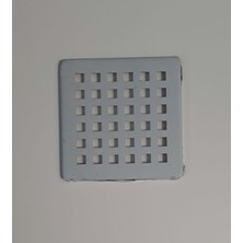 Sarun Yapı Market Krom Yer Sifonu Süzgeci / Krom Yer Sifonu Kapağı Kare 9,5 Cmx9,5 cm