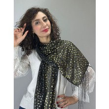 Parlak Desenli Şifon Kadın Fular Şal Eşarp 140X50 cm