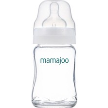 Mamajoo Cam Anti-Kolik Biberon 180 ml, Yenidoğan Bebek, 0 Ay+, Yavaş Akışlı