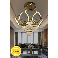 NZL Lighting 3 Renk Modern Sarkıt Toplu Kelebekli Ledli Otuma Odası Avize ve Salon Avize