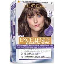 L'Oréal Paris L’Oréal Paris Excellence Cool Creme SaçBoyası – 6.11 Ekstra Küllü Koyu Kumral