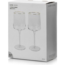 Renksiz Cam Ayaklı Su Bardağı 2'li 320 ml