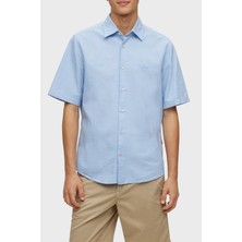 Boss % 100 Pamuk Regular Fit Kısa Kollu Kent Yaka Gömlek Erkek Gömlek 50489351 460