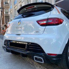 Renault Clio 4 Rs Difüzör Piona Black + Egzoz Ucu Kromlar 2012 - 2016