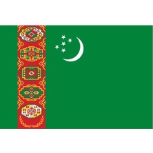 Tezzgelsin Türkmenistan Gönder Bayrağı  100X150 Cm.