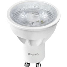 Braytron BA25-00450-BRAYTRON 4.5W 3000K Gün Işığı GU10 Lensli LED Ampul 6 Lı Paket