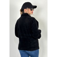 Lost Wintage Hırka Bay/bayan  Pamukluvwelsoft Peluş Düğmeli Çift Cepli Oversıze Ceket