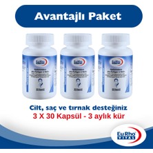 Eurho Vital Hyaluronsäure Plus Kollagen&biotin- Hyaluronik Asit, Kollajen ve Biotin Içeren Takviye Edici Gıda