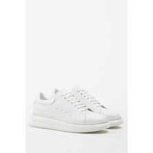 Rimini Hakiki Deri Beyaz Soft Termo Balon Taban Sneaker