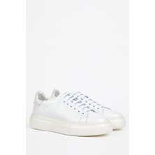 Galliano Shoes Reus  Deri Beyaz Soft Eva Hazır Taban Sneaker