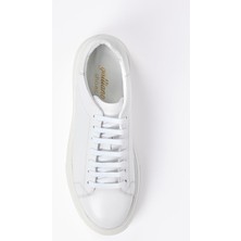 Galliano Shoes Reus  Deri Beyaz Soft Eva Hazır Taban Sneaker