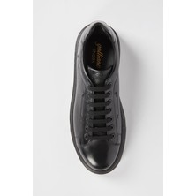 Galliano Shoes Valentina  Deri Siyah Antik Siyah Floter Eva Hazır Taban Sneaker