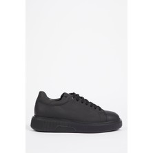 Galliano Shoes Zuma  Deri Siyah Mat Eva Hazır Taban Sneaker