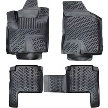 Rizline Hyundai Santa Fe 2006-2012 Havuzlu Paspas | 7 Koltuklu - Siyah