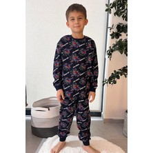 Minik Dolap Pamuk Örümcek Adam Desenli Garson Boy Erkek Çocuk Pijama Takımı