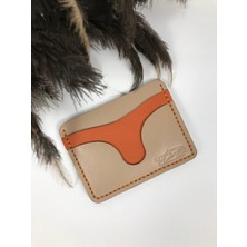 Troyder Kartlık Bej Turuncu Renk  Deri Unisex