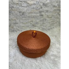 Sarda Design Organizer,sepet,hediye Kutusu Bakır Kızılı 9CM*22CM
