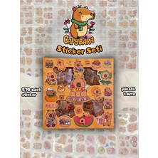 Capybara Sticker Seti - 570 Adet - Ajanda, Günlük, Scrapbook, Bullet Journal Çıkartma