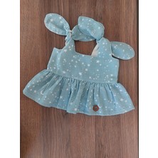 Müslin Kumaş Omuzdan Bağlamalı Kız Bebek Bluz Bandana Hediyelidir.