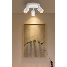Mylights  Spor Modern Üçlü LED Avize Spot Plofonyer Hareketli Avize