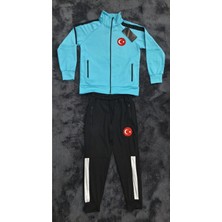 Türkiye Milli Takım Turkuaz Çocuk Eşofman Takımı Süpriz Forma Hediyeli