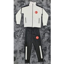 Türkiye Milli Takım Beyaz Çocuk Eşofman Takımı Süpriz Forma Hediyeli