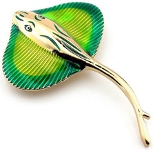 Solfera Manta Vatoz Balığı Okyanus Resif Deniz Temalı Yaka Iğnesi Broş RZ258