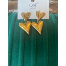 Oopsin Vogue Çift Kalpli Sallantılı Küpe