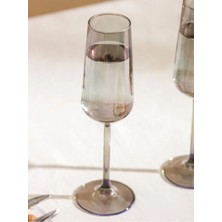LC Waikiki Lcw Home Gri Cam Ayaklı Su Bardağı Seti 2'li 195 ml