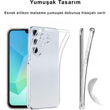 CepStok Samsung Galaxy A16 Kılıf Şeffaf Kamera Korumalı Esnek Yumuşak Silikon